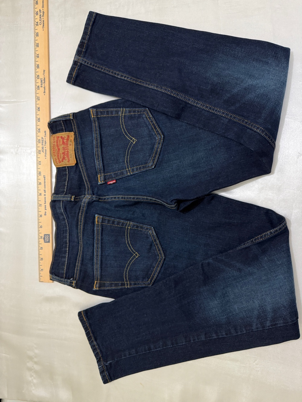 Levi's 511 Slim Fit Jeans Dark Wash W30 L30 - Picture 5 of 6